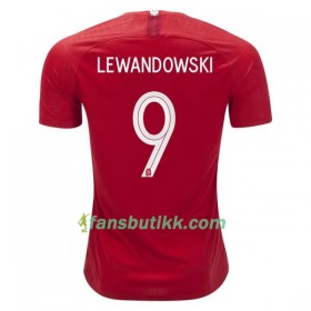 Fotball-VM 2018 Polen drakt Robert Lewandowski 9 Bortetrøye